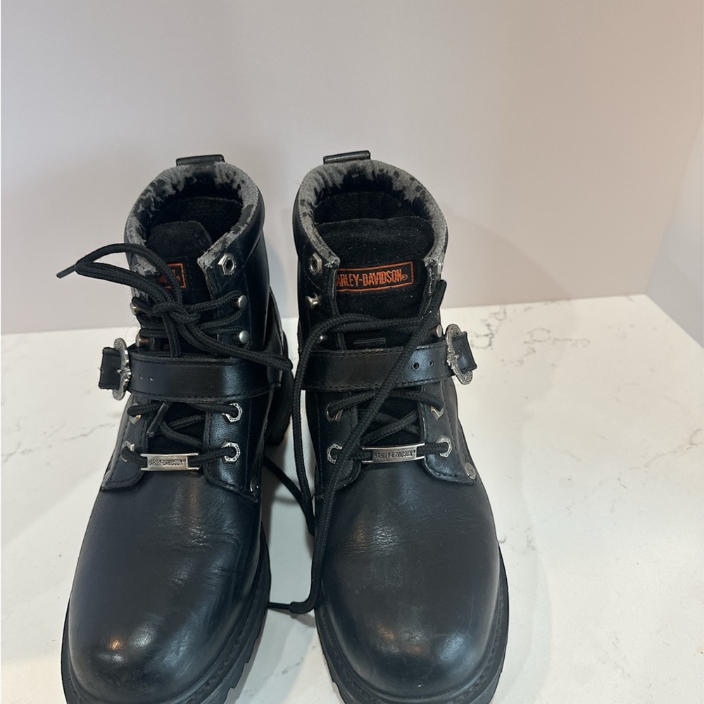 Harley-Davidson Men's Black Leather Boots